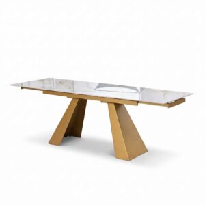 tavolo-rettangolare-allungabile-gres-ceramica-calacatta-gold-lucido-struttura-oro-160cm-240cm (3)