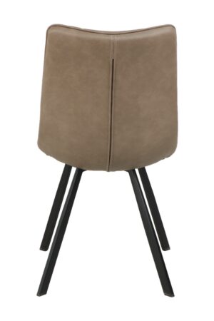 sedia-ecopelle-similpelle-spessorata-grigio-marrone-struttura-metallo-nero (4)