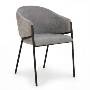 sedia-poltroncina-design-tessuto-grigio-struttura-metallo-nera-armchair-chair-grey (2)