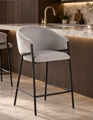 sgabello-elegante-sgabello-tessuto-grigio-struttura-nero-abbinato-alla-sedia-beatrice-design-luxury