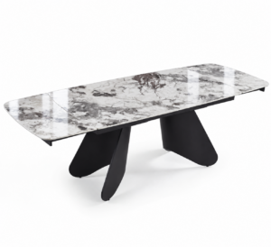 tavolo-a-botte-gres-ceramica-allungabile-venature-grigie-carrara-struttura-metallo-nero-tavolo-allungabile-160cm (2)
